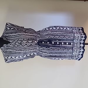 Sleeveless print dress